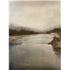 Image 2 : Framed painting (signed) on canvas - approx. 60in x 40in