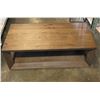 Image 2 : Wooden coffee table - approx 4ft W x 2ft L x 16in H