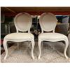 Image 1 : Set of 2 white antique-looking chairs ($429 each)