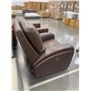 Image 2 : Amax Leather Power Recliner (floor model) - size 38"w - jasper 6809 - Retail $1579