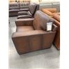 Image 2 : Amax Leather Occasional Chair chatsworth (floor model) - size 41''w - 9927 - retail $1299