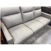 Image 2 : Amax Leather Power reclining + power headrest sofa grey (floor model) - size 82'' w NewMican 7171 - 