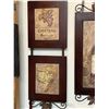 Image 2 : Set of 5 decorative wine art wall hangings