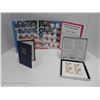 Image 1 : 1999-2000 COIN/STAMP SET + USA STATE QUARTERS + 1ST BRITAINS DECIMAL COIN SET