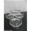 Image 1 : ESTATE LOT OF 4 CLEAR ROMANIAN CRYSTAL GLASS BOWLS
