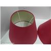 Image 2 : 2 RED LAMPSHADES