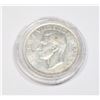 Image 2 : #1 1949 CANADIAN $1 DOLLAR SILVER VOYAGEUR COIN