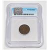Image 2 : #2 IGC - F12 GRADED COIN 1863 USA CIVIL WAR TOKEN