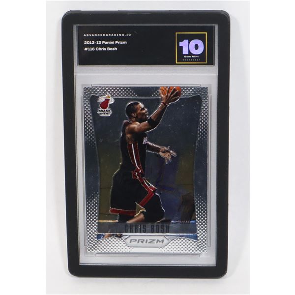 #12 GRADED 10 GEM MINT 2012-13 CHRIS BOSH MIAMI