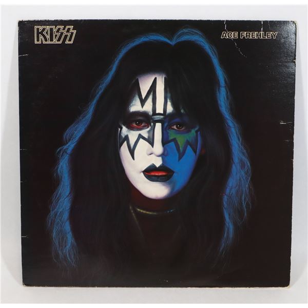 #14 KISS ACE FREHLEY VINYL RECORD W/ POSTER