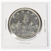 Image 1 : #29 1954  CANADIAN $1 DOLLAR SILVER VOYAGEUR COIN