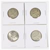 Image 1 : #52 LOT OF 4 1965 1966 QUARTER CANADA SILVER COIN