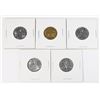 Image 1 : #55 LOT OF 5 1943 1944 1945 CANADA 5 CENTS WW2