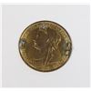 Image 2 : #99 ANTIQUE QUEEN VICTORIA COIN CONVERTED BROACH