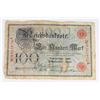 Image 2 : #116 1908 IMPERIAL GERMAN 100 REICHSBANKNOTE