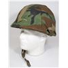 Image 1 : #128  AMERICAN M1 HELMET W/ CAMO COVER 1980'S