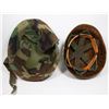 Image 3 : #128  AMERICAN M1 HELMET W/ CAMO COVER 1980'S