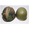 Image 4 : #128  AMERICAN M1 HELMET W/ CAMO COVER 1980'S