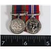 Image 2 : #167 WW2 CANADIAN CVSM + WAR MEDAL MINI MEDAL