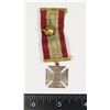 Image 1 : #260 ORNATE 1800'S CROSS MEDAL W/ RIBBON
