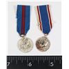 Image 1 : #263 MINIATURE MEDAL PAIR 1911 1937 CORONATION