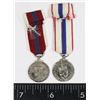 Image 2 : #264 MINI MEDAL PAIR 1952 CORONATION 1977 JUBILEE