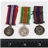 Image 2 : #265 MINI MEDAL LOT WW2 CANADA CVSM WAR MEDAL