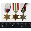Image 2 : #267 MINI MEDAL LOT WW2 PACIFIC STAR ITALY STAR