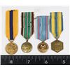 Image 1 : #269 LOT OF 4 AMERICAN MILITARY MINIATURE MEDALS