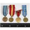 Image 1 : #274 LOT OF 4 AMERICAN MINI MEDALS WW2 VICTORY +