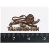 Image 1 : #296 WW2 BRTISH  KINGS OWN REGIMENT CAP BADGE
