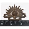 Image 1 : #297 WW2 AUSTRALIAN MILITARY CAP BADGE MARKED