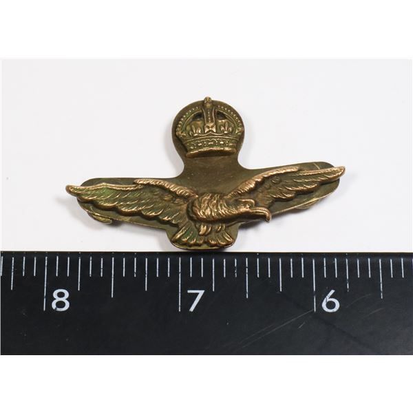 Rcaf 307 #307 WW2 RCAF RAF AIR FORCE WEDGE CAP BADGE FIRMIN