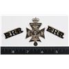 Image 1 : #317 NEW ROYAL REGINA RIFLES CAP BADGE SHOULDERS