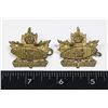 Image 1 : #339 WW2 CANADIAN ESSEX REGIMENT COLLARS TANK