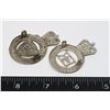 Image 2 : #344  PAIR CONSTABULARY BRITISH POLICE CAP BADGES
