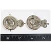 Image 1 : #345  PAIR CONSTABULARY BRITISH POLICE CAP BADGES