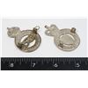 Image 2 : #345  PAIR CONSTABULARY BRITISH POLICE CAP BADGES