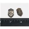 Image 1 : #353 2 CANADA GENERAL SERVICE PINS STERLING SILVER