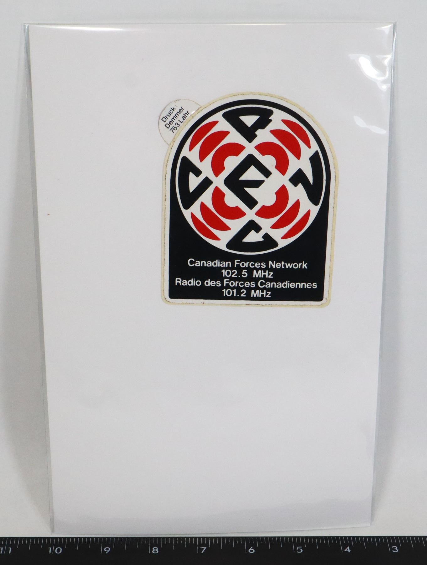 #435 CANADIAN FORCES NETWORK RADIO STICKER