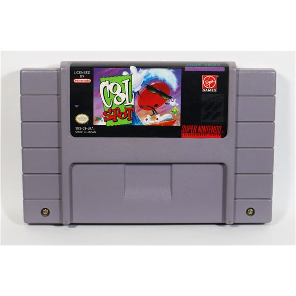 #501 SUPER NINTENDO GAME COOL SPOT TESTED+WORKS!