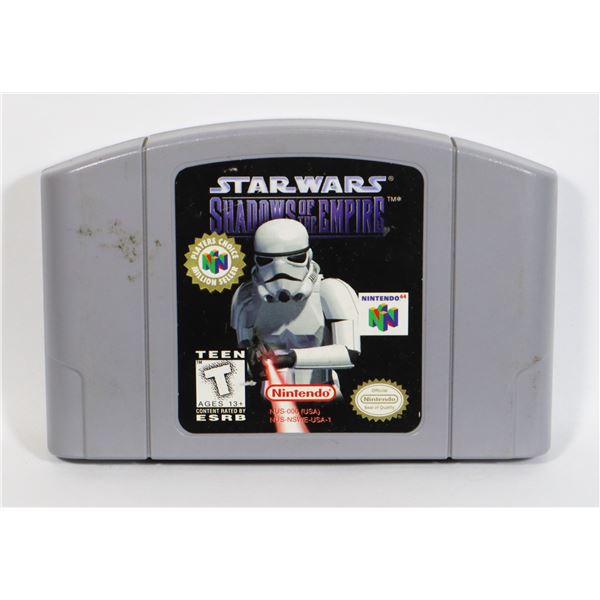 #505  NINTENDO 64 GAME STAR WARS SHADOWS OF THE