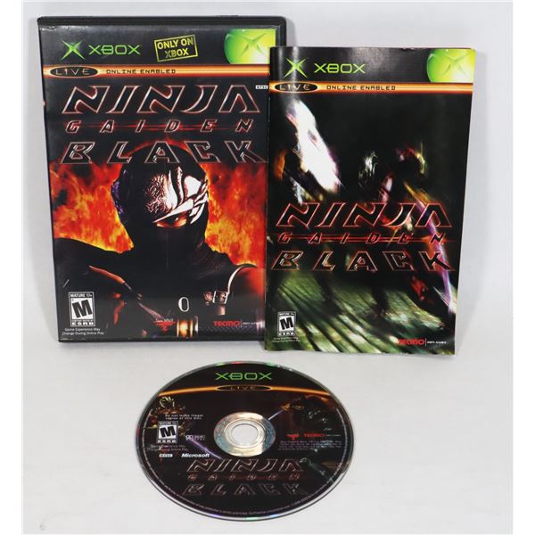 #516 XBOX NINJA GAIDEN BLACK CIB GAME TESTED WORKS