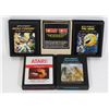 Image 1 : #540 5 ATARI 2600 GAMES DONKEY KONG PAC-MAN