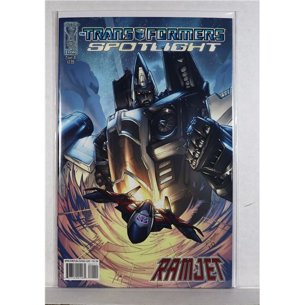 #1186 IDW COMICS TRANSFORMERS SPOTLIGHT RAMJET