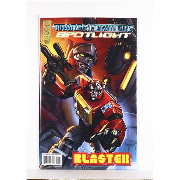 #1187 IDW COMICS TRANSFORMERS SPOTLIGHT BLASTER