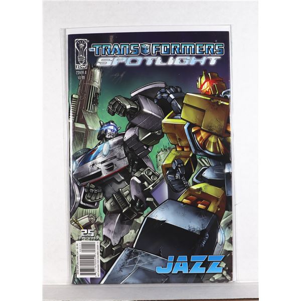 #1188 IDW COMICS TRANSFORMERS SPOTLIGHT JAZZ