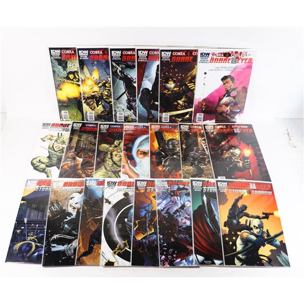 #1236 IDW COMICS SNAKE EYES #1-#21 COBRA CIVIL WAR