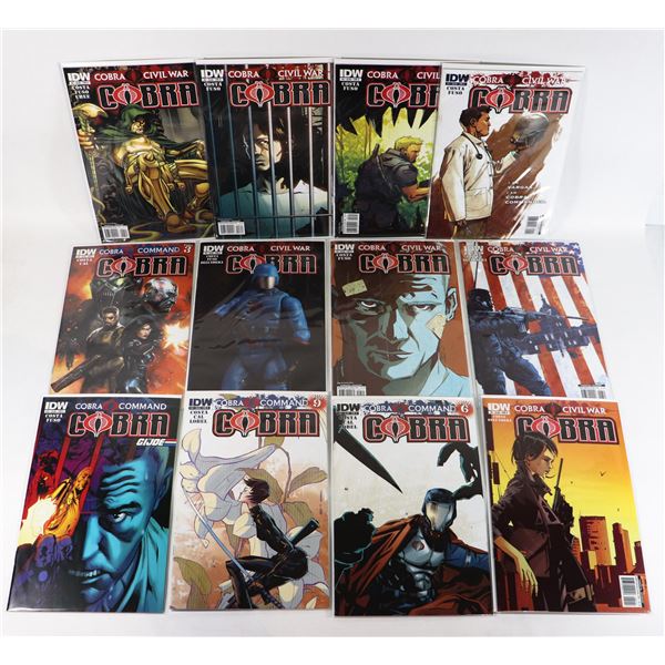 #1237 IDW COMICS COBRA CIVIL WAR #1-#12 MAY 2011