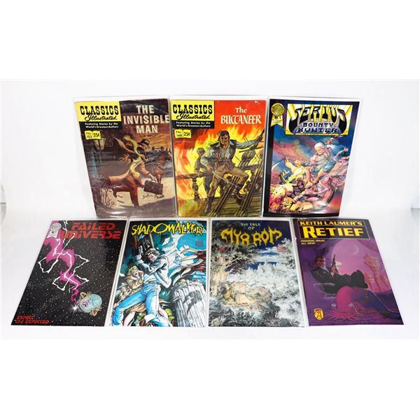 X7 COMICS INCLUDES CLASSICS ILLUSTRATED